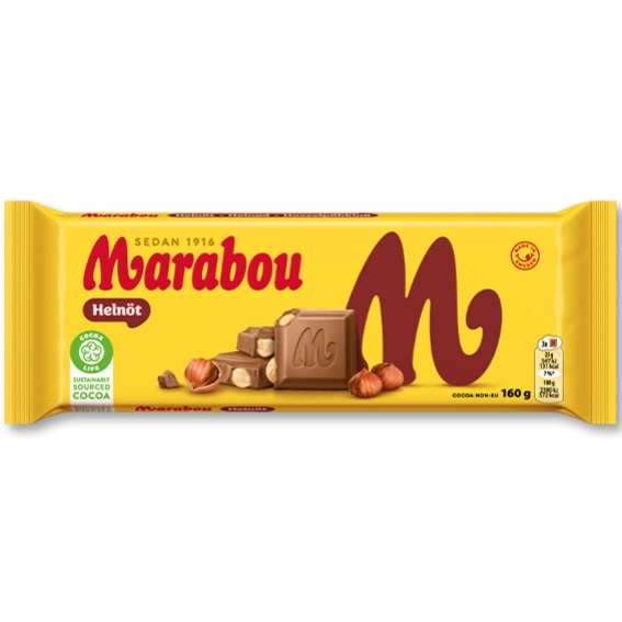 Marabou Whole Nut 160 g Marabou Whole Nut 160 g