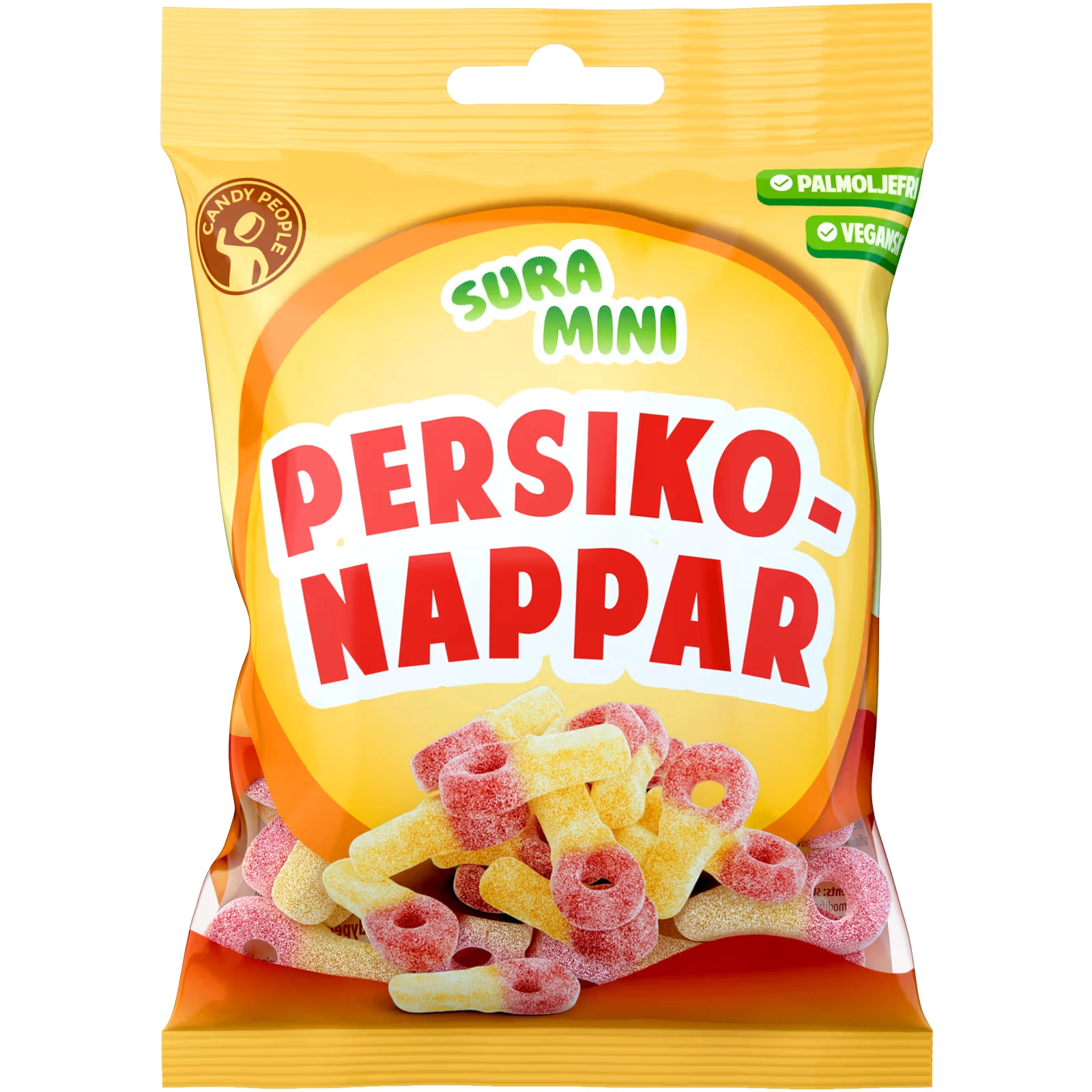  Mini Sour Peach Pacifiers- 70 g